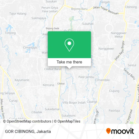 GOR CIBINONG map