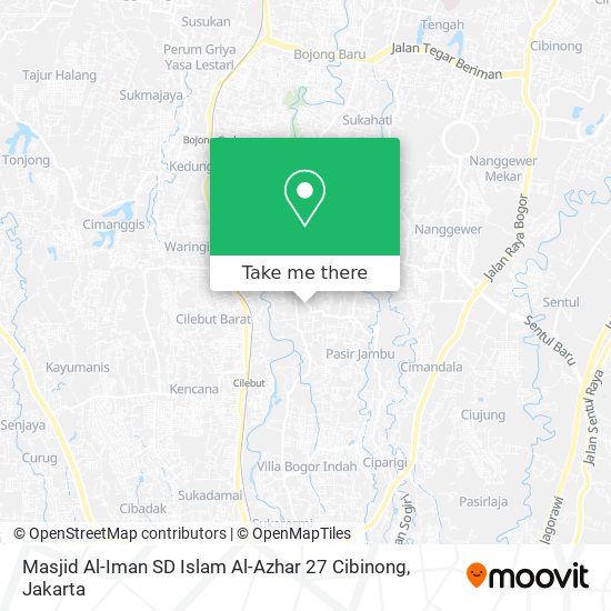 Masjid Al-Iman SD Islam Al-Azhar 27 Cibinong map