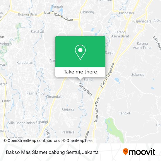 Bakso Mas Slamet cabang Sentul map