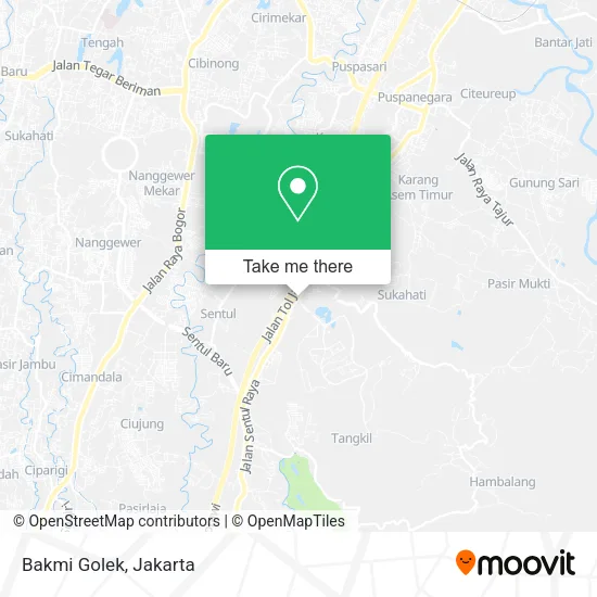 Bakmi Golek map