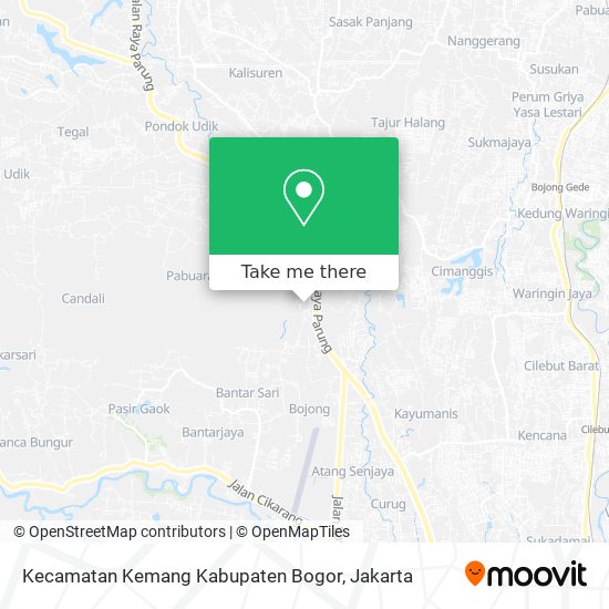 Kecamatan Kemang Kabupaten Bogor map
