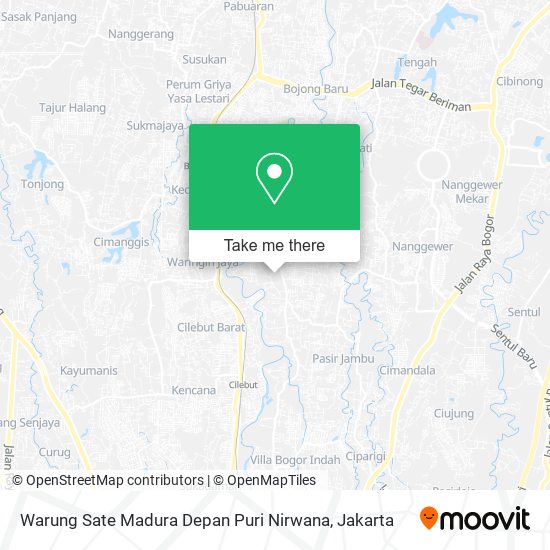 Warung Sate Madura Depan Puri Nirwana map