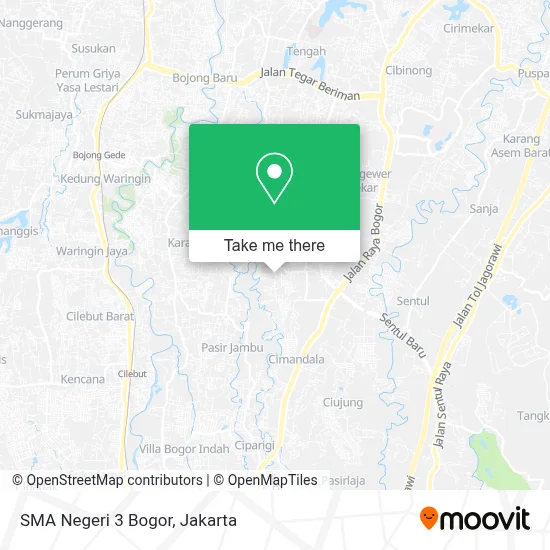 SMA Negeri 3 Bogor map