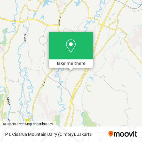 PT. Cisarua Mountain Dairy (Cimory) map