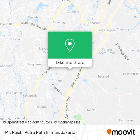 PT. Rejeki Putra Putri Eliman map