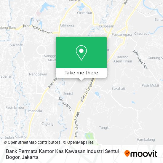 Bank Permata Kantor Kas Kawasan Industri Sentul Bogor map