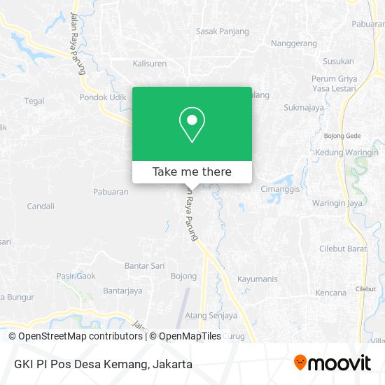 GKI PI Pos Desa Kemang map