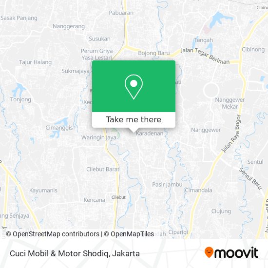 Cuci Mobil & Motor Shodiq map