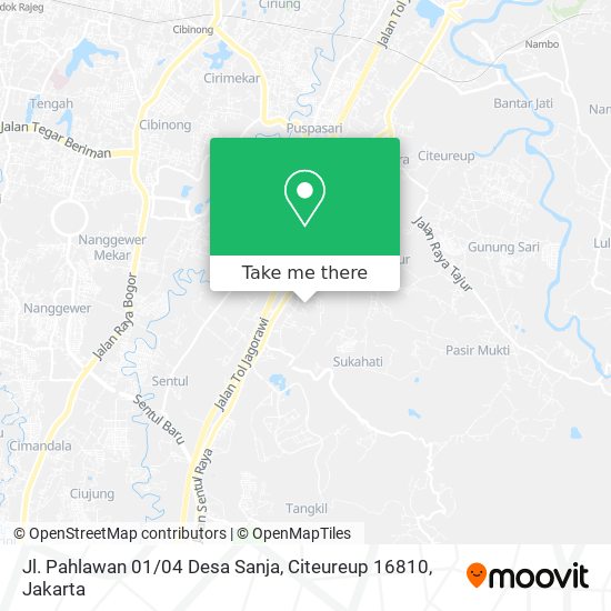 Jl. Pahlawan 01 / 04 Desa Sanja, Citeureup 16810 map