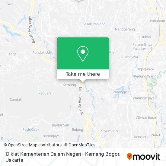 Diklat Kementerian Dalam Negeri - Kemang Bogor map