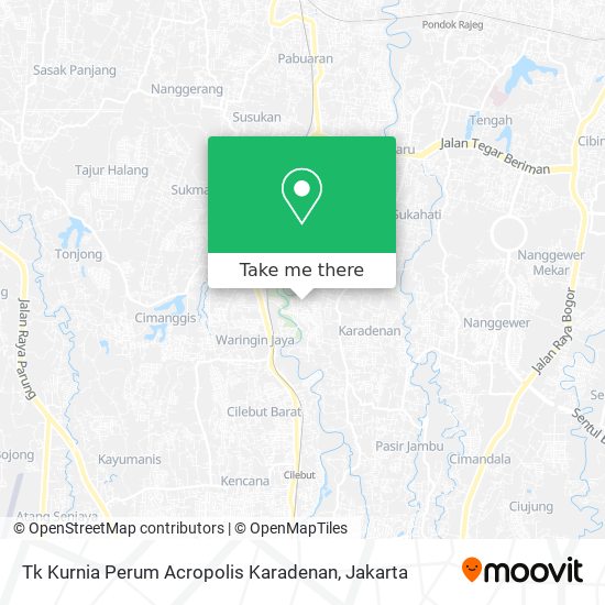 Tk Kurnia Perum Acropolis Karadenan map