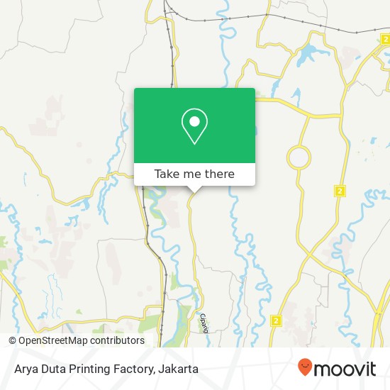 Arya Duta Printing Factory map