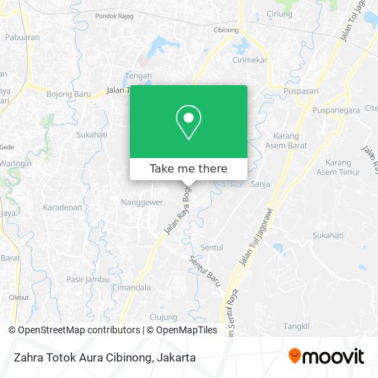 Zahra Totok Aura Cibinong map