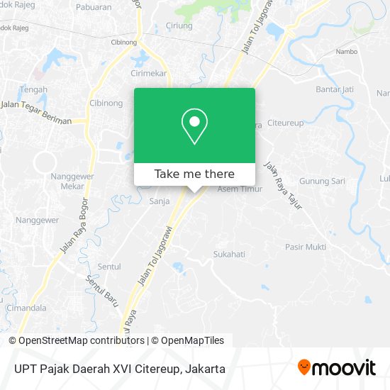 UPT Pajak Daerah XVI Citereup map