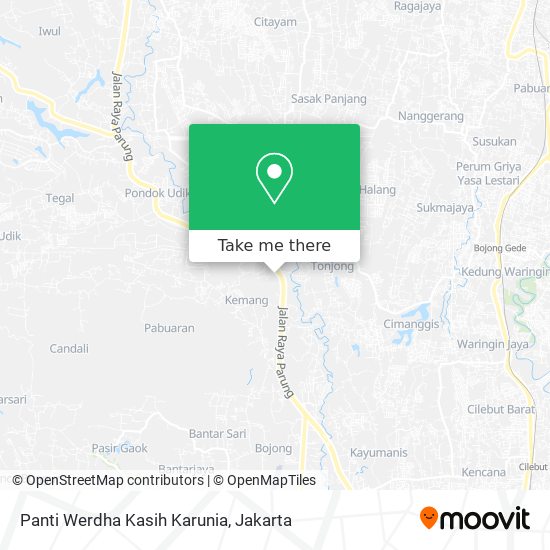 Panti Werdha Kasih Karunia map