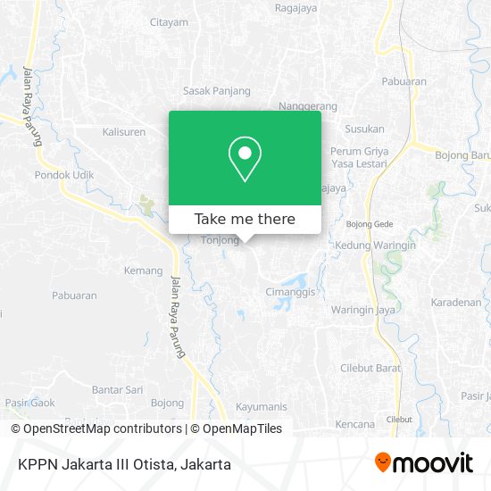 KPPN Jakarta III Otista map
