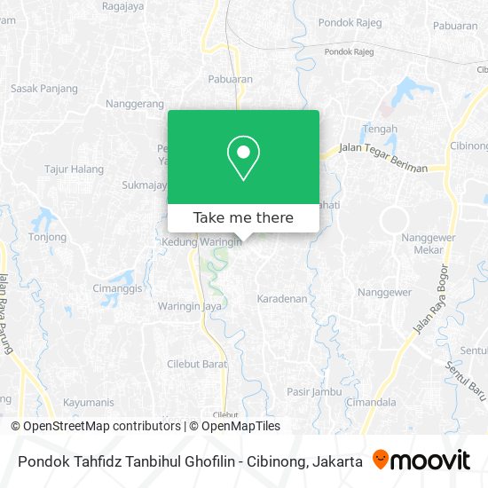 Pondok Tahfidz Tanbihul Ghofilin - Cibinong map