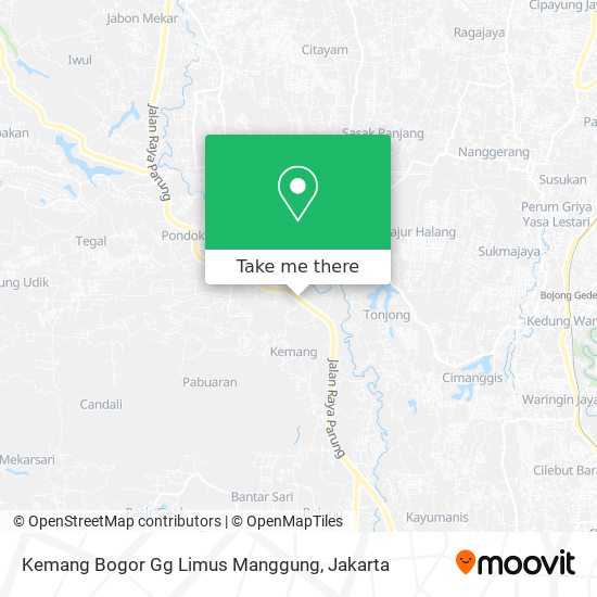 Kemang Bogor Gg Limus Manggung map