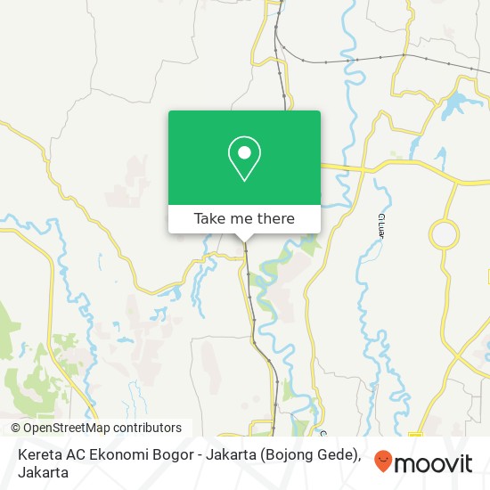 Kereta AC Ekonomi Bogor - Jakarta (Bojong Gede) map