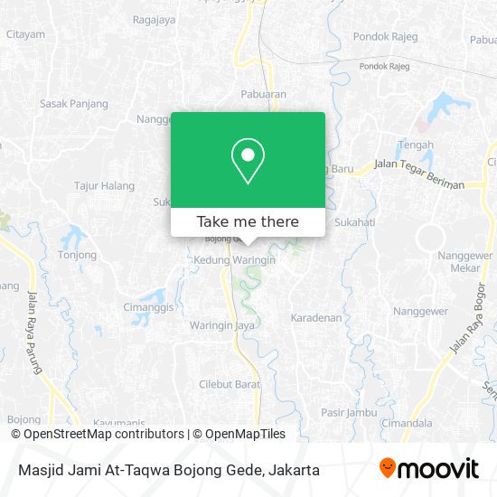 Masjid Jami At-Taqwa Bojong Gede map