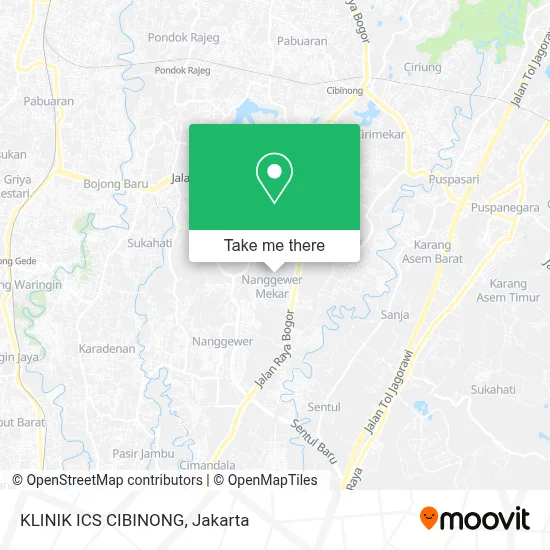 KLINIK ICS CIBINONG map