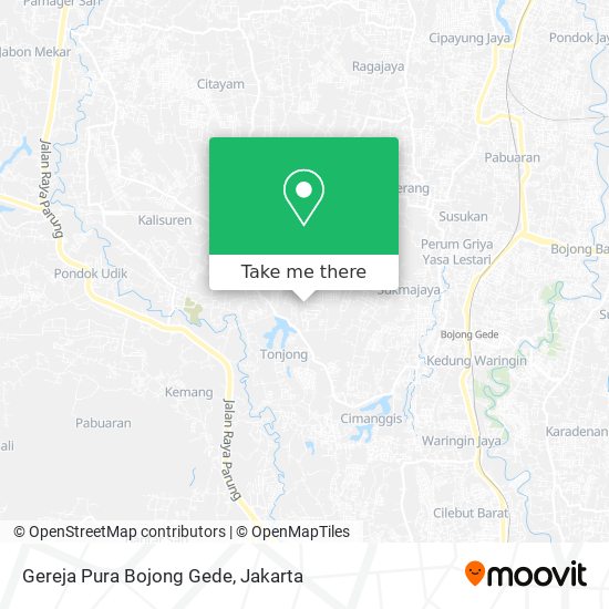 Gereja Pura Bojong Gede map