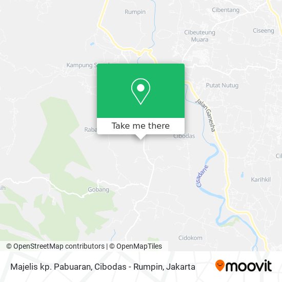 Majelis kp. Pabuaran, Cibodas - Rumpin map