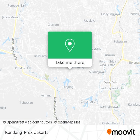 Kandang T-rex map