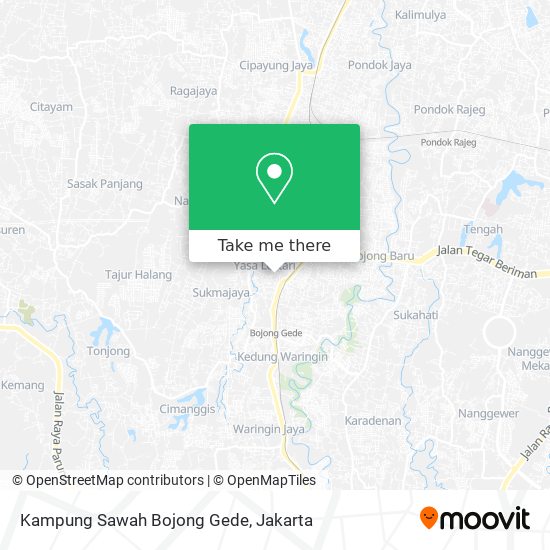 Kampung Sawah Bojong Gede map