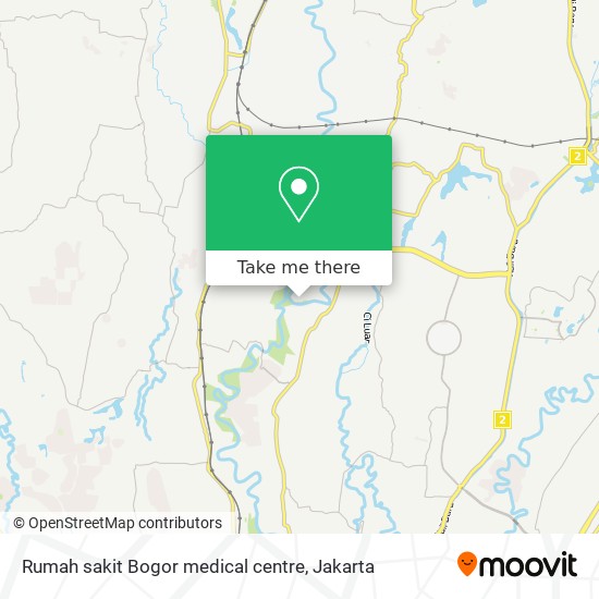 Rumah sakit Bogor medical centre map