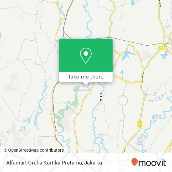 Alfamart Graha Kartika Pratama map