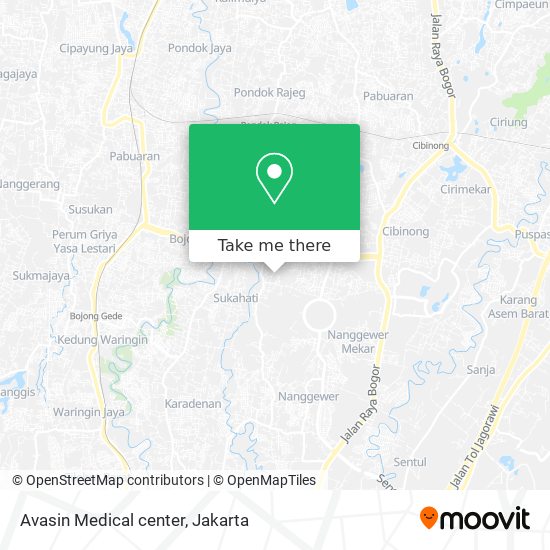 Avasin Medical center map