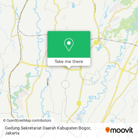 Gedung Sekretariat Daerah Kabupaten Bogor map