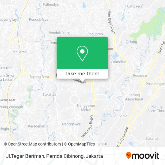 Jl.Tegar Beriman, Pemda Cibinong map