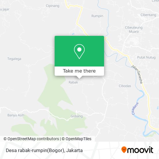 Desa rabak-rumpin(Bogor) map