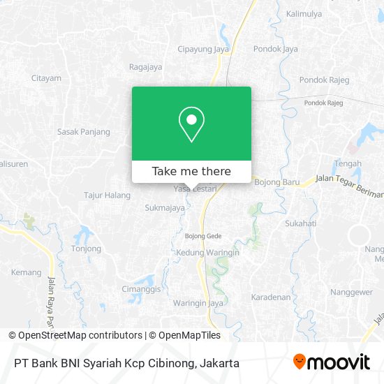 PT Bank BNI Syariah Kcp Cibinong map