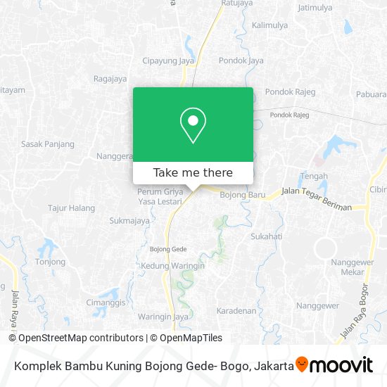 Komplek Bambu Kuning Bojong Gede- Bogo map