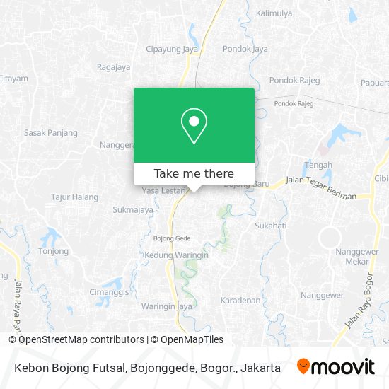 Kebon Bojong Futsal, Bojonggede, Bogor. map