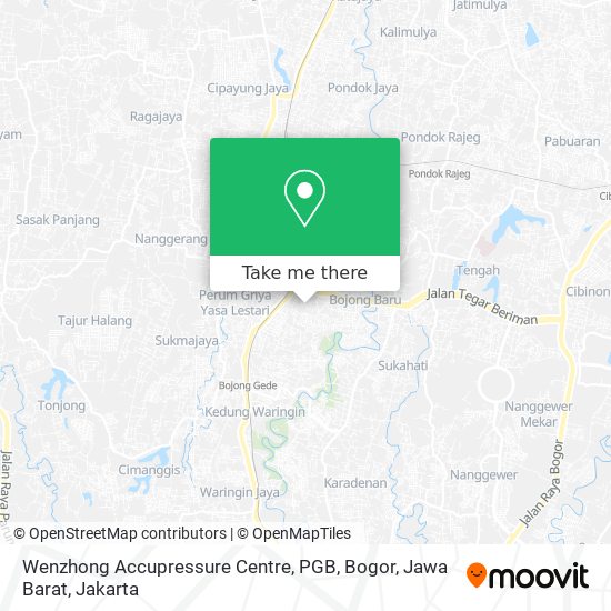 Wenzhong Accupressure Centre, PGB, Bogor, Jawa Barat map