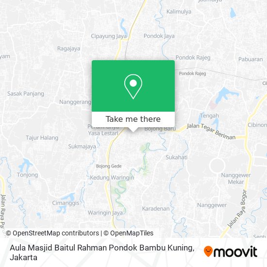 Aula Masjid Baitul Rahman Pondok Bambu Kuning map