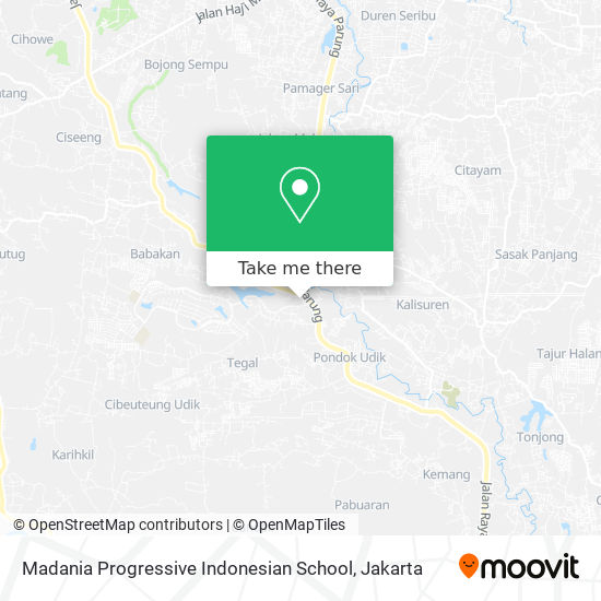 Madania Progressive Indonesian School map