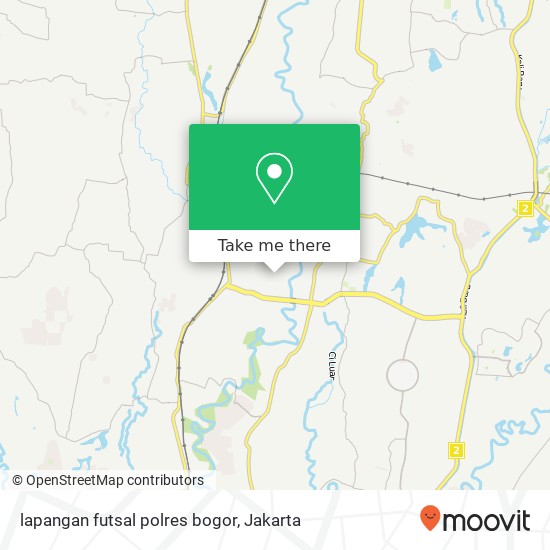 lapangan futsal polres bogor map