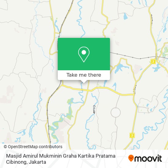 Masjid Amirul Mukminin Graha Kartika Pratama Cibinong map