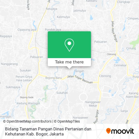 Bidang Tanaman Pangan Dinas Pertanian dan Kehutanan Kab. Bogor map