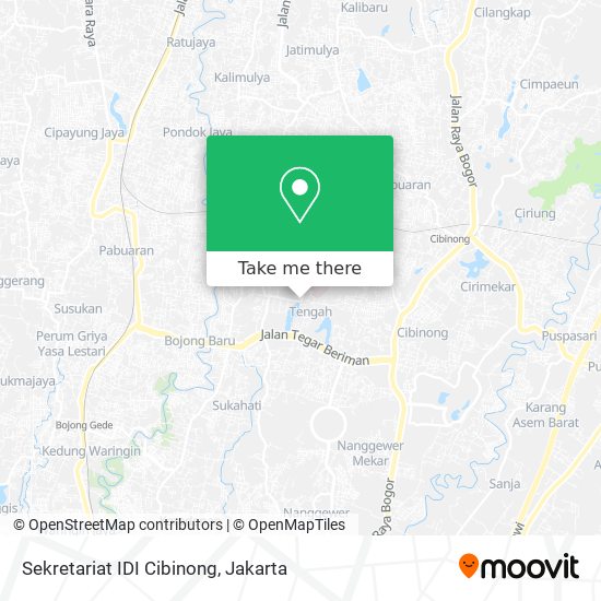 Sekretariat IDI Cibinong map