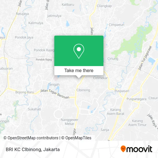 BRI KC CIbinong map