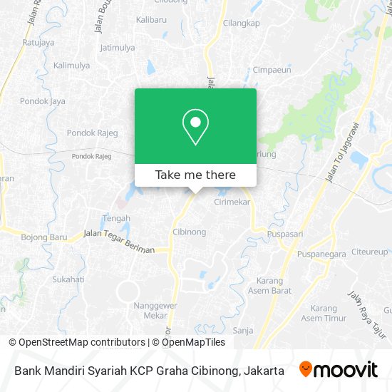 Bank Mandiri Syariah KCP Graha Cibinong map