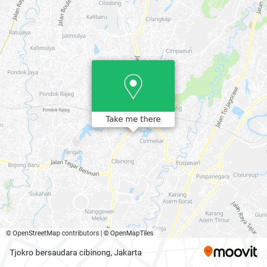 Tjokro bersaudara cibinong map