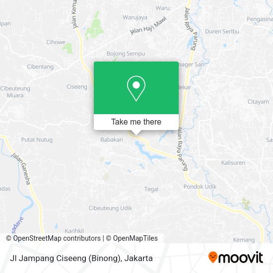 Jl Jampang Ciseeng (Binong) map
