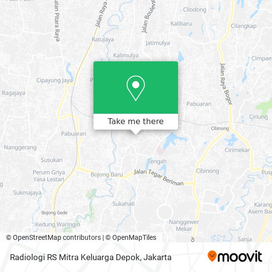 Radiologi RS Mitra Keluarga Depok map